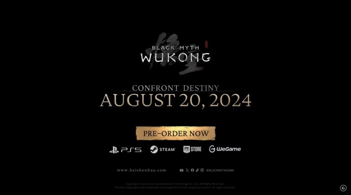 Black myth wukong xbox release date